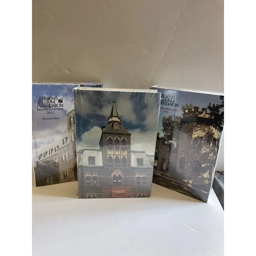 3 x STEVENS INSTITUTE OF TECHNOLOGY ALUMNI DIRECTORY BOOK -1995, 2000, 2011 RARE